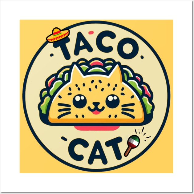 Taco Cat Wall Art by mieeewoArt